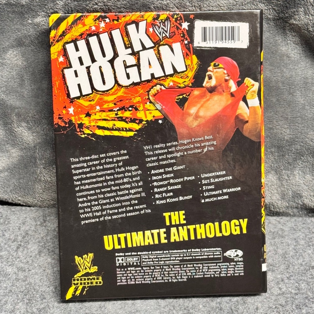 WWE Hulk Hogan The Ultimate Anthology 3-Disc DVD Box Set Wrestling 2006 - Picture 2 of 11